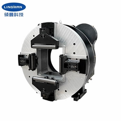 Profesional 4 Jaw Pneumatic Rotary Chuck yang digunakan di Laser Lachine, buatan China, pemasok China,