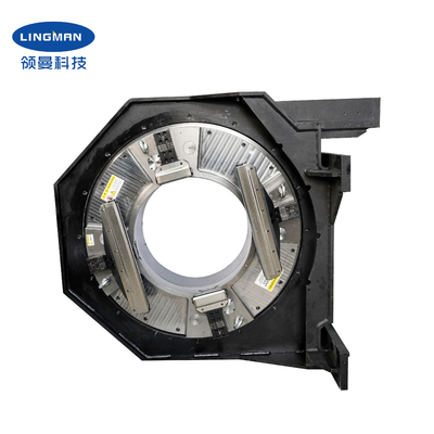 Full Stroke Hollow F520B Front Chuck 4 Jaws Pneumatic Chuck untuk Pemotongan Laser Serat