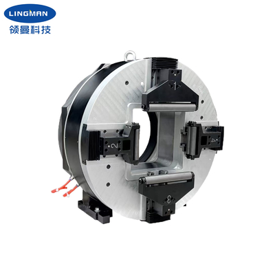 Mesin Pemotong Laser Tabung Chuck Otomatis Canggih Batas Langkah Rahang 236mm Kecepatan 150r/mnt