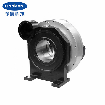 Akurasi Rotary Lebih Tinggi 4 Jaws Pneumatic Chuck Untuk Mesin Pemotong Pipa