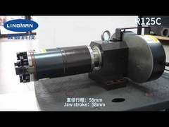 Disesuaikan 125mm Tinggi Pusat Laser Chuck dengan 34mm Claw Stroke dan 0-90mm Clamping Range