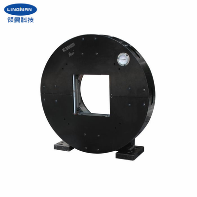 Stabil Performance 4 Jaw Pneumatic Double Acting Chuck Untuk Mesin Pemotong Tabung