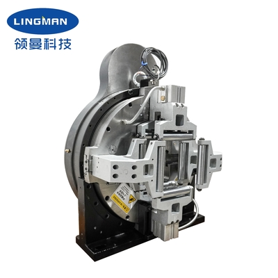 Chuck Pneumatik 4 Rahang Depan F130CF Berongga Penuh Stroke Kecepatan Tinggi untuk Pemotongan Laser Fiber pada Tekanan 0.2-0.9Mpa