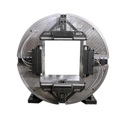 Chuck Pneumatik Tugas Berat Dipasang Samping 640mm Untuk Pemotongan Laser Fiber