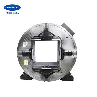 640mm Large Hollow Laser Rotary Chuck dengan Kekuatan Clamping 25KN untuk Pemotongan Pipa Industri