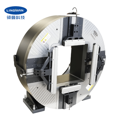 640mm Large Hollow Laser Rotary Front Chuck dengan Kekuatan Clamping 25KN untuk Industrial Laser Cutting